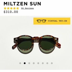 Moscot tortoise sunglasses NWOT